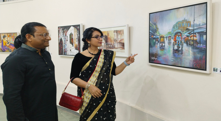 ঢাকা টোল্ড অ্যান্ড আনটোল্ড স্টোরি: চারুকলায় পঞ্চম’র গ্রুপ আর্ট এক্সিবিশন শুরু